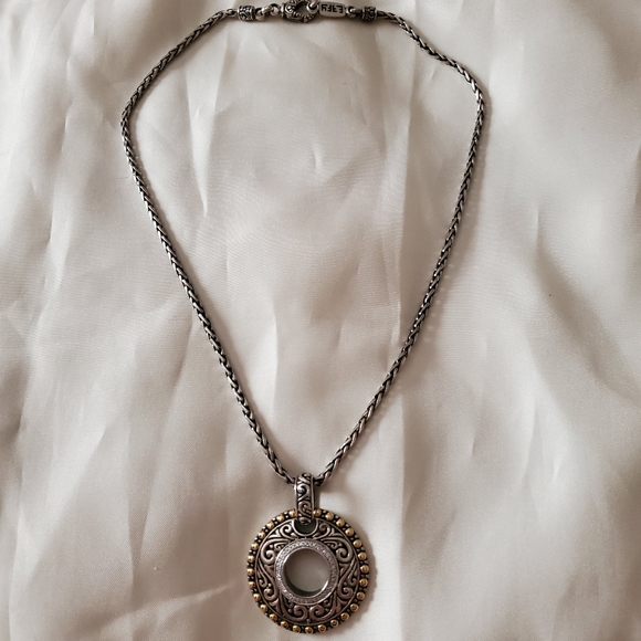 Effy Silver Necklace Pendant with diamonds - Picture 2 of 5